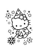 coloriage hello kitty fee